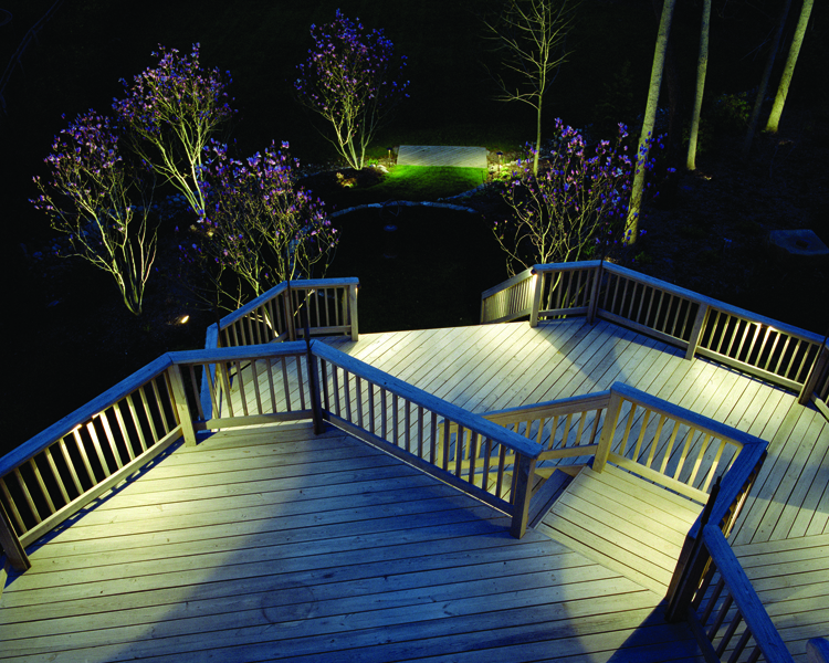 Deck with lighting